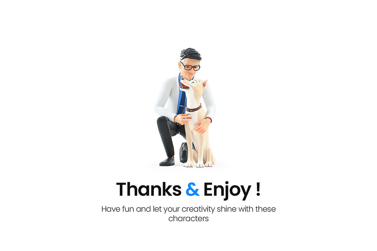 Cartoon Doctor – Set of 45 Poses, a Person Illustration by 3DMask (Photo 6 of 6)