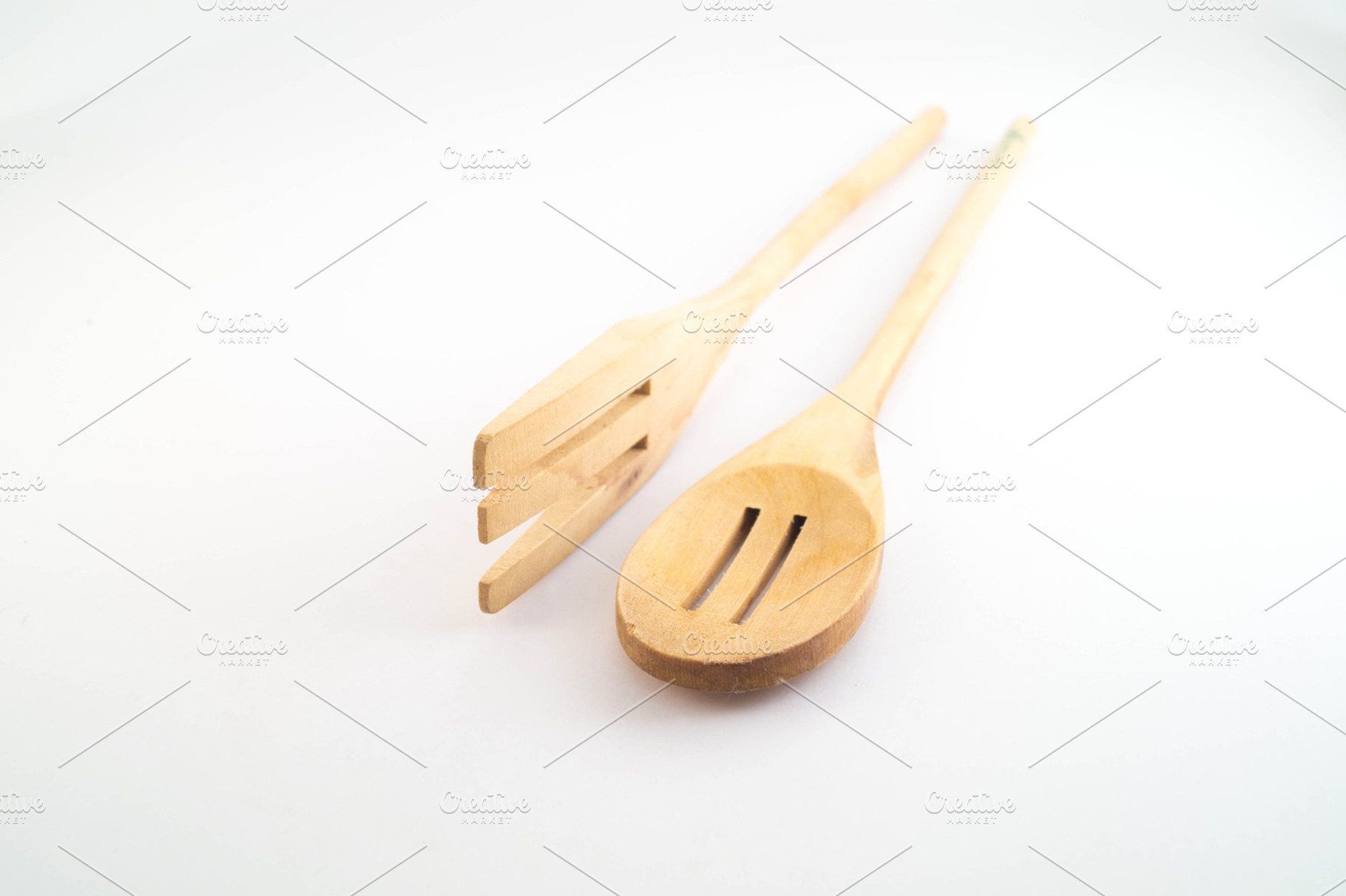 Wood spoon and fork - cookware