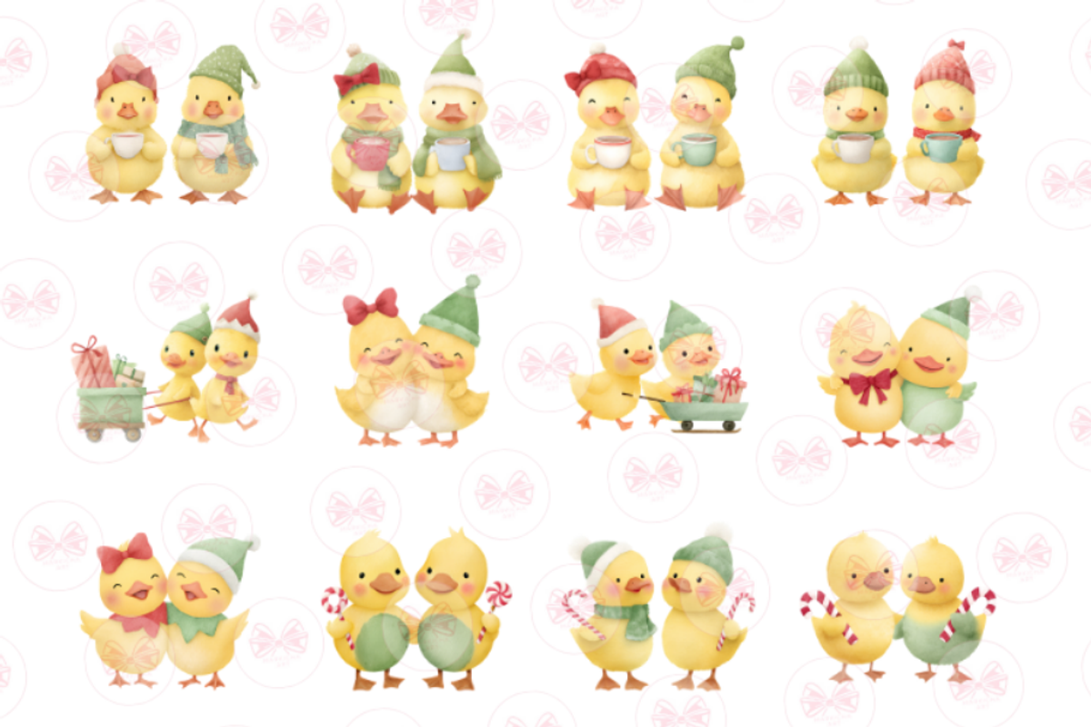 Baby Christmas Chick Clipart, an Illustration by Markicha Art (Photo 5 of 6)