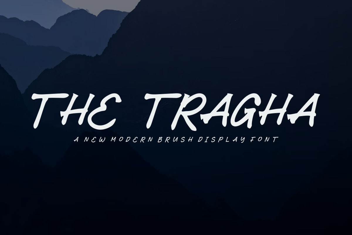 The Tragha - Font, a Handwritten Font by artchiles_design (Photo 3 of 5)