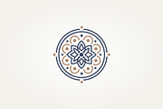 simple mandala line art icon logo, a Branding & Logo Template by Blazybone (Thumbnail 2 of 2)