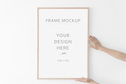 Wooden Frame Mockup Bundle., a Print Template by Kate Roubin (Thumbnail 2 of 9)