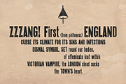 Zzzang! - Futurist wood type, a Sans Serif Font by Drawwwn (Thumbnail 3 of 11)