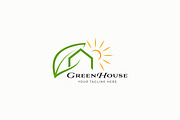 Green House Logo Health and Natural, a Branding & Logo Template by Signatoro (Thumbnail 1 of 2)