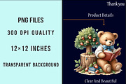 Autumn Teddy Bear Sublimation Png, an Illustration by SinaCreation (Thumbnail 4 of 5)