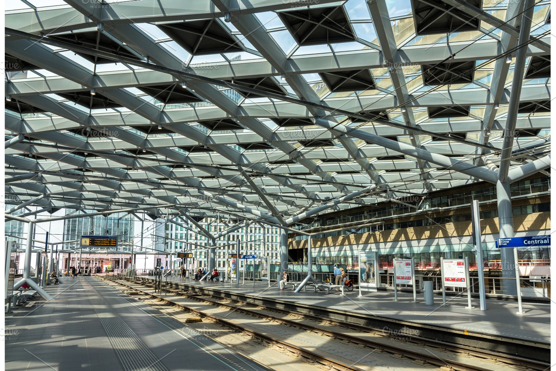 Interior of the hague central station netherlands stock photo containing, a Transportation Photo by Leonid Andronov