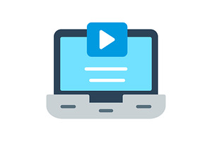 Video Flat Icon, a Duotone Icon by Pexelpy
