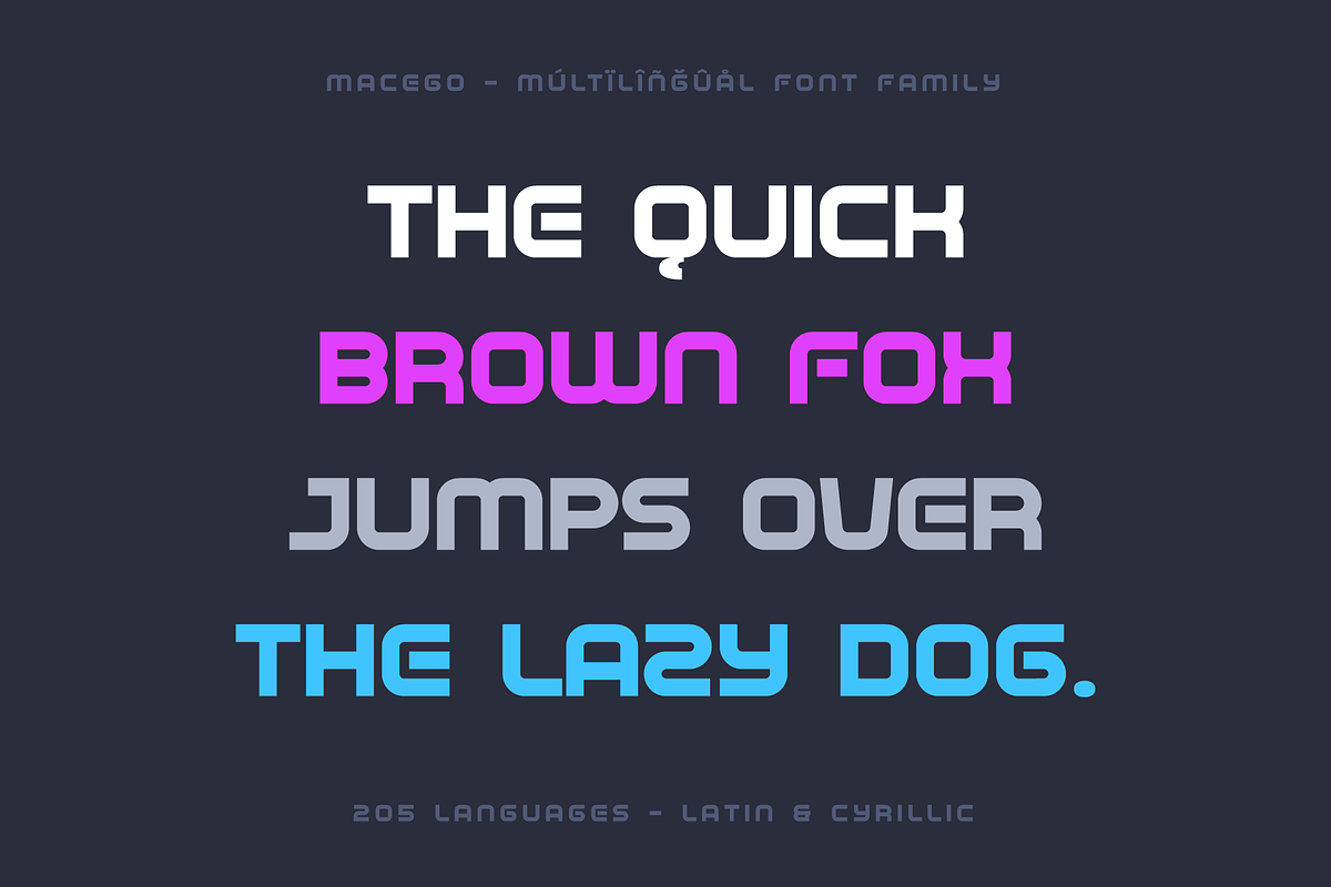 Macego - Geometric Typeface, a Sans Serif Font by alpercakici (Photo 5 of 22)
