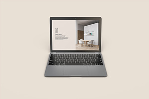 Laptop With Website Mockup 12 Views