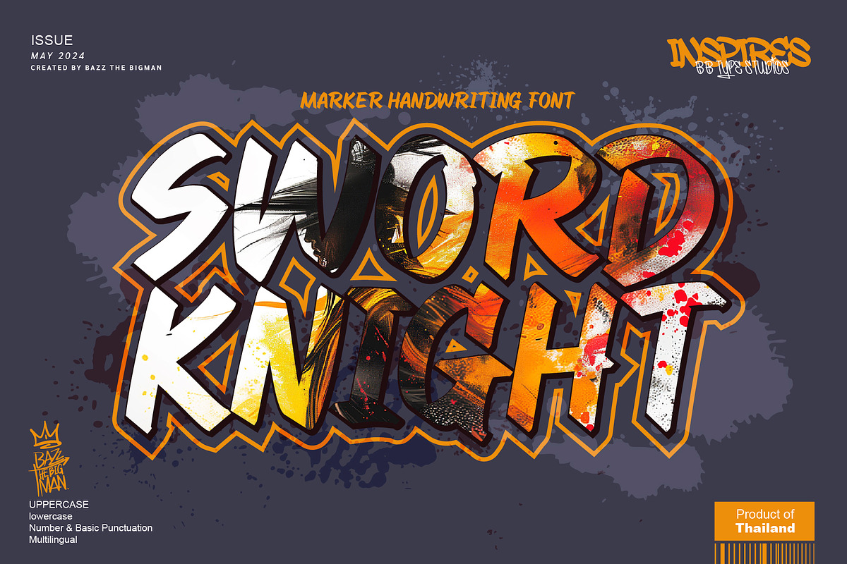 Sword Knight, a Handwritten Font by BBtypeStudios (Photo 1 of 8)