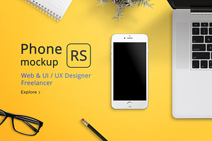 IPhone Mockup - Desk Scene Creator