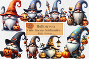 Halloween Cute  Gnome Clipart, an Illustration by Creative Art (Thumbnail 1 of 4)