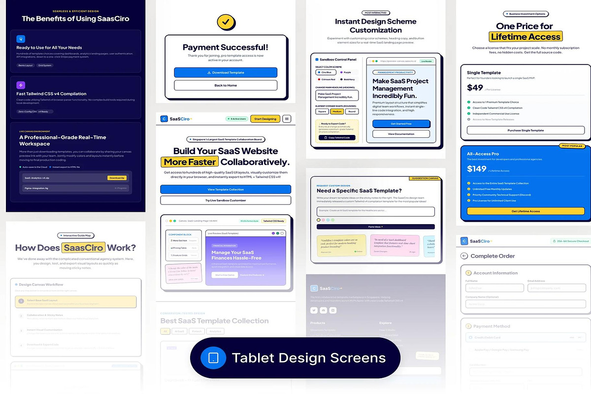SaaSCiro Collaborative Marketplace, an UI Kit Template by Lumina_ui_ux202 (Photo 6 of 7)