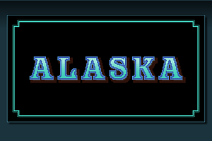 Alaska - Art Nouveau Pixel Art