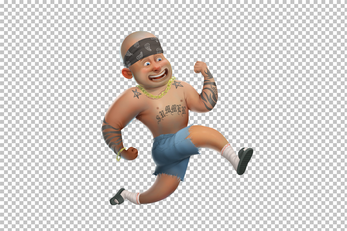 Running man characters, a Work Illustration by lemonoff (Photo 4 of 4)