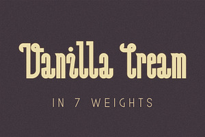 Vanilla Cream - Display Font