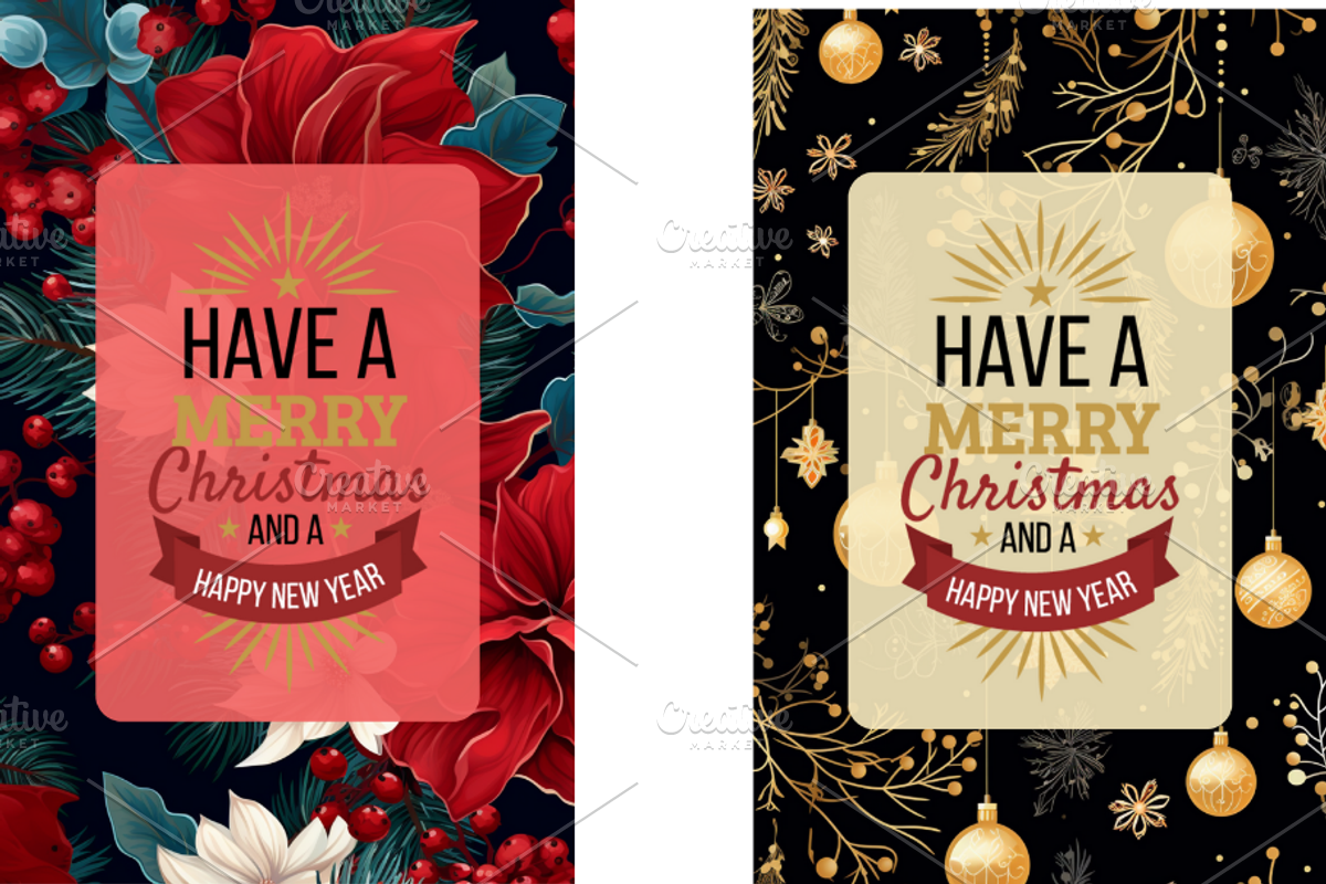 Christmas Card Design Bundle 12, a Card Template by Jay Major Designs (Photo 6 of 10)