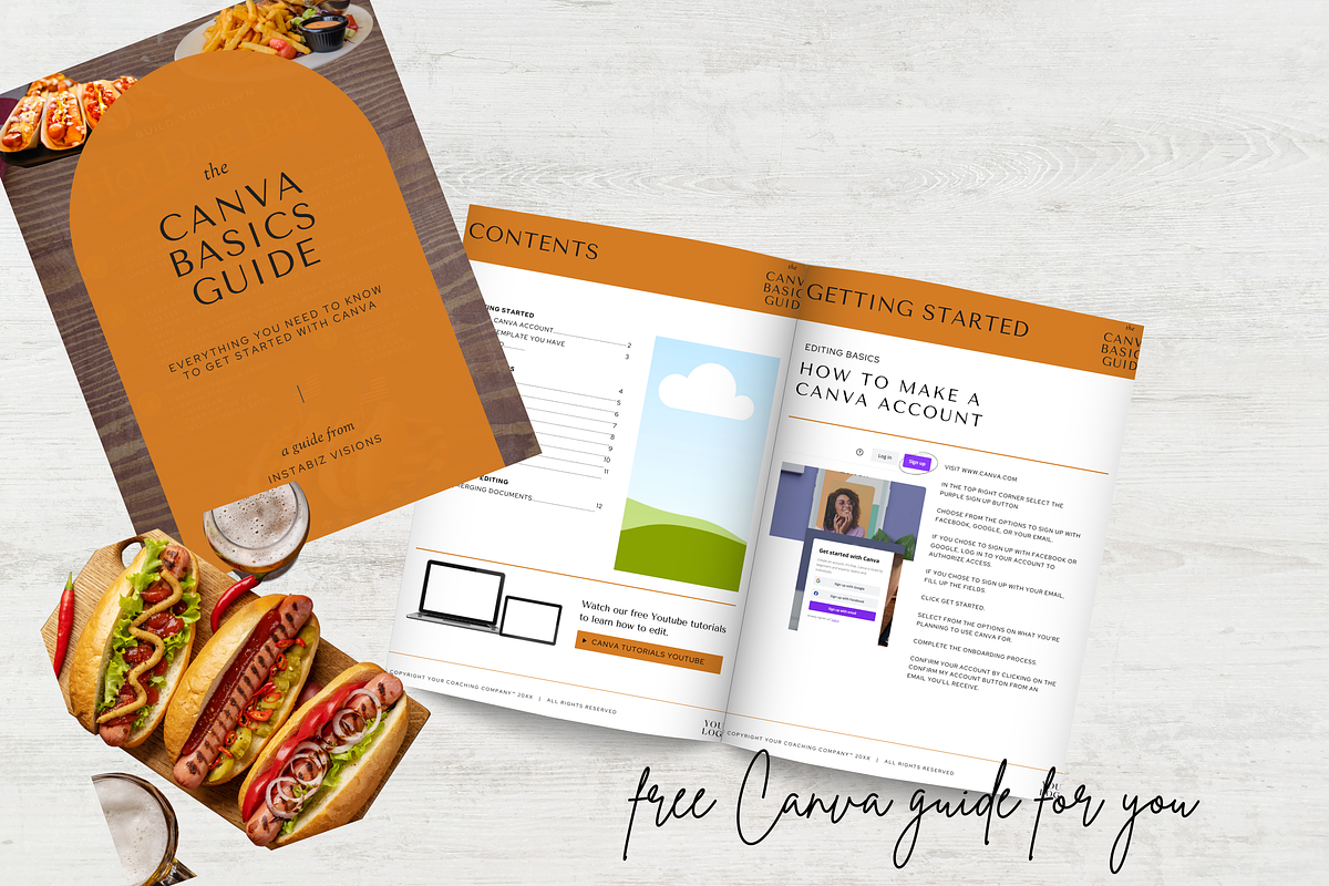 HOT DOG BAR MENU TEMPLATE, a Marketing Template by Daring Digies (Photo 4 of 4)