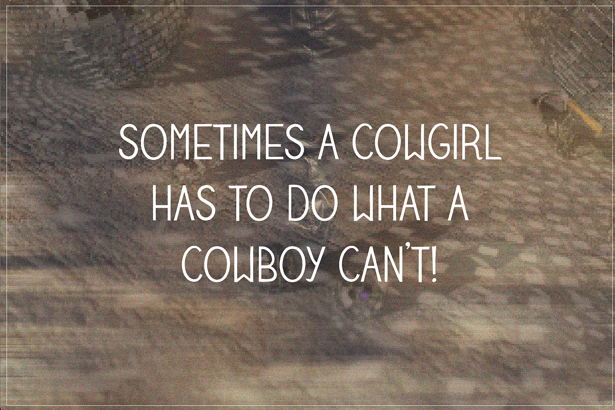 Disco Cowgirl Font preview 3