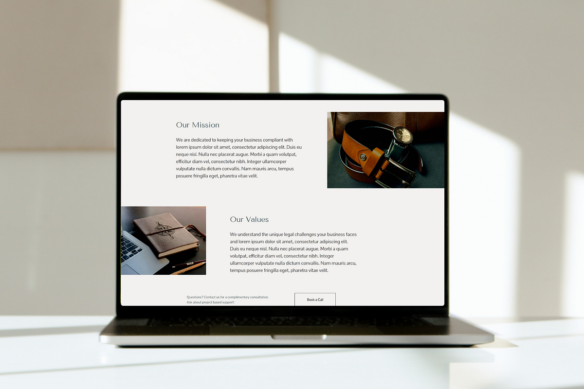 The Kim Squarespace Template for Legal preview 4