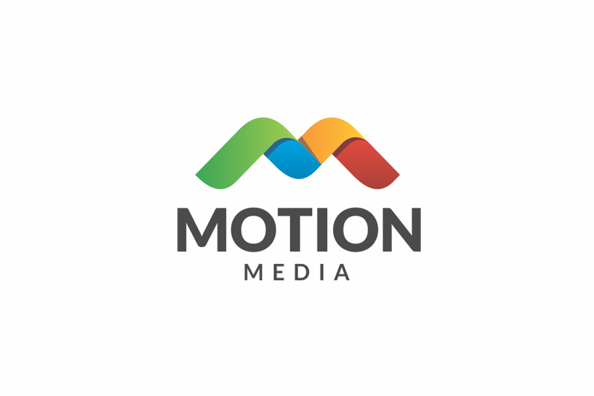 Motion Media Letter M Colorful Logo, a Branding & Logo Template by yopie (Photo 2 of 4)