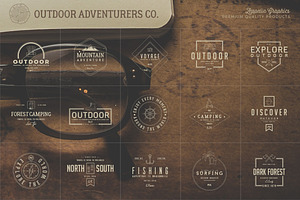 150 Outdoor Adventurers Logos