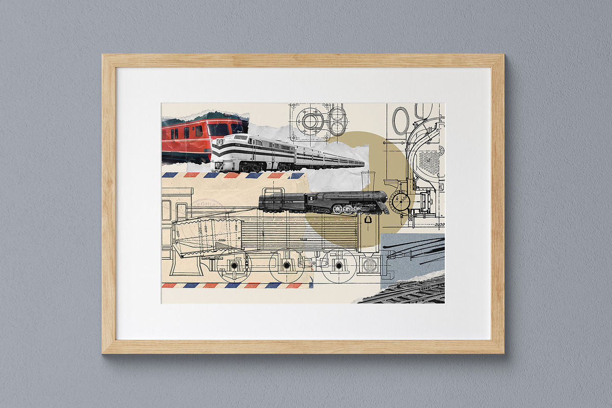 Vintage Blueprints Collection, an Object Graphic by Graphic Goods