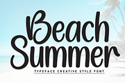 Beach Summer | Script Font, a Script Font by Scratchones (Thumbnail 1 of 8)