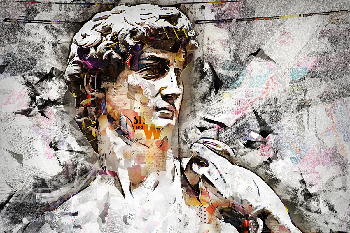 Collage Art Photoshop Action, an Action Add-On by GorynArt (Photo 5 of 18)