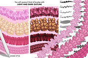 120 Procreate Lace Ruffle brushes, a Brush Add-On by Revabrush (Thumbnail 3 of 6)