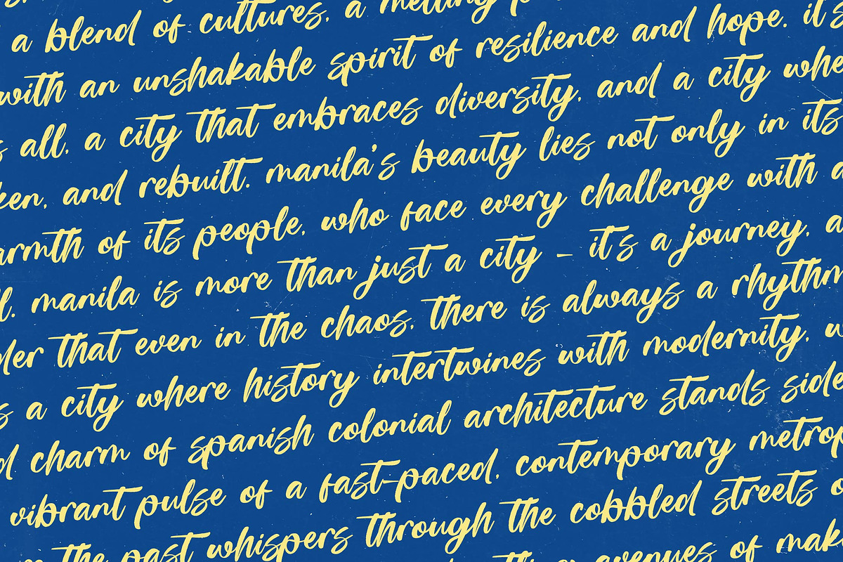 Routya Manila Bold Handwritten Font, a Script Font by Letterena Studios Script (Photo 17 of 20)