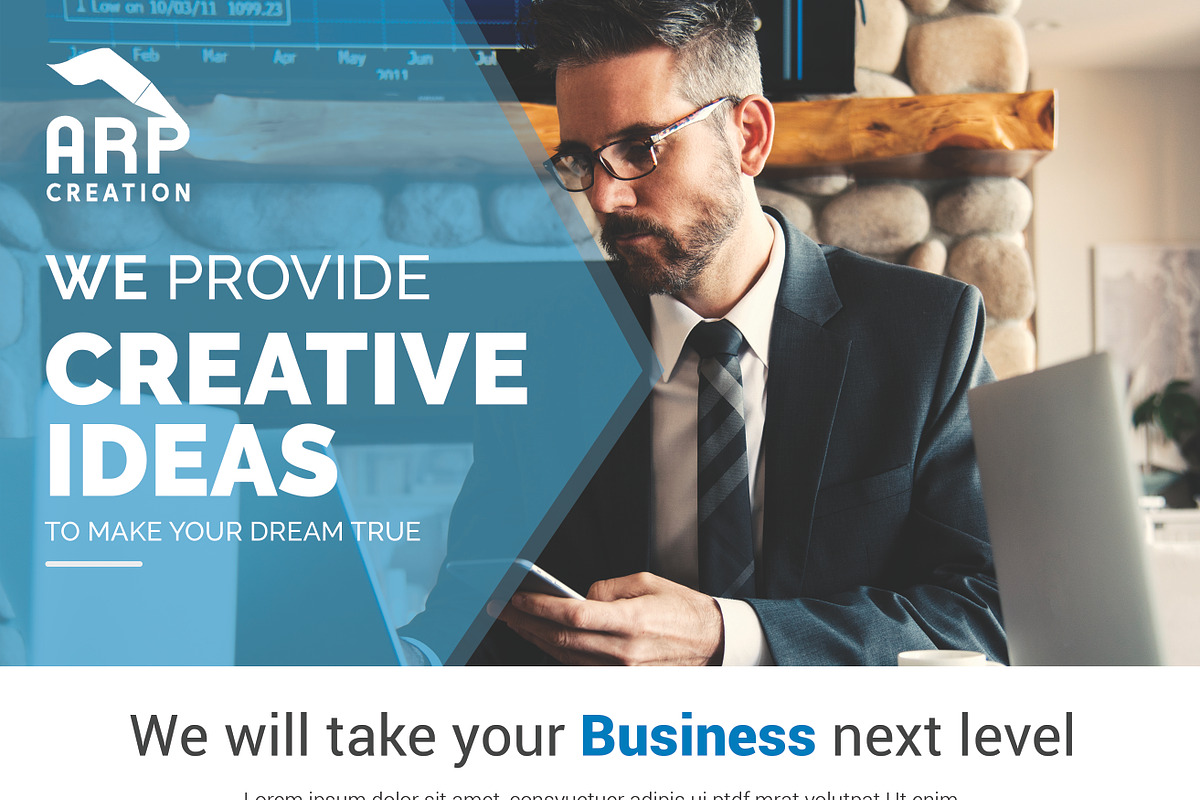 Corporate Flyer Template, a Flyer Template by ARP Creation (Photo 4 of 6)
