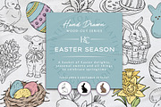 Hand Drawn Easter Seasonal Images, a Seasonal Illustration by H&C Drawings & Designs (Thumbnail 1 of 15)