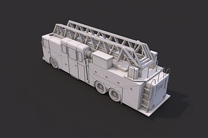 Low Poly Firetruck