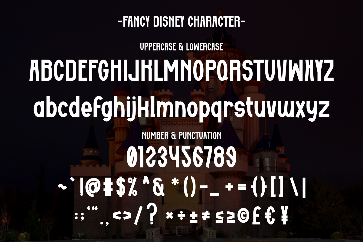 Fancy Disney - Vintage Sans Serif, a Sans Serif Font by Pian45 Studio (Photo 9 of 10)