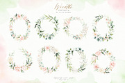 Watercolor Blush Floral Alphabet Set, a Decorative Illustration by Veris Studio (Thumbnail 8 of 24)