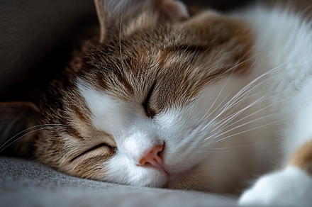 Cat napping on a soft spot, an Animal Photo by Beautiful things