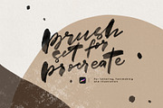 Ink Lettering Brushes for ProCreate, a Brush Add-On by Katsia Liat (Jazwinska) (Thumbnail 1 of 8)