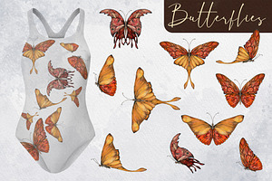 Amber Butterflies