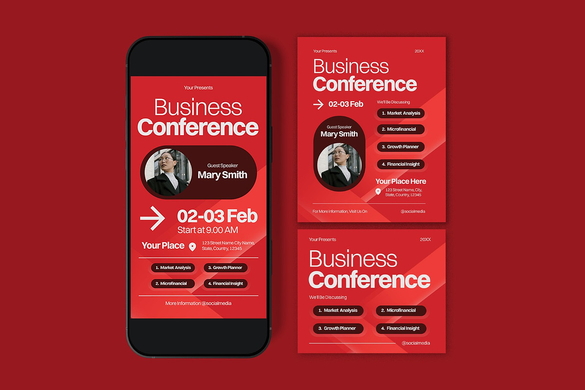 Business Conference Flyer, a Flyer Template by graphicook (Photo 3 of 3)