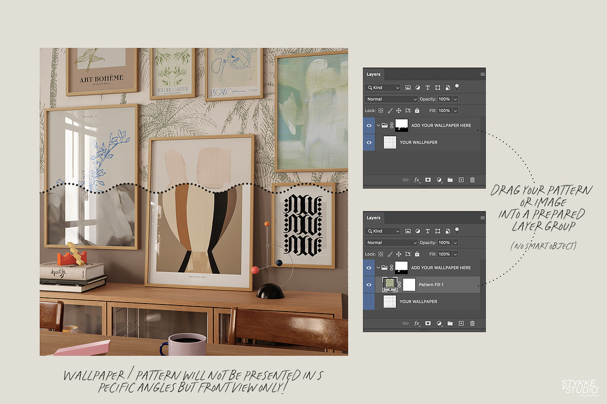 VIVID TABLEAUX | art frame mockup, a Household Mockup by Stykke Studio (Photo 8 of 12)