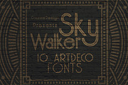Skywalker - ArtDeco Typeface, a Font by Cruzine (Thumbnail 5 of 5)