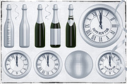 New Year 3D PNG Items Pack, an Object Graphic by pixaroma (Thumbnail 16 of 22)