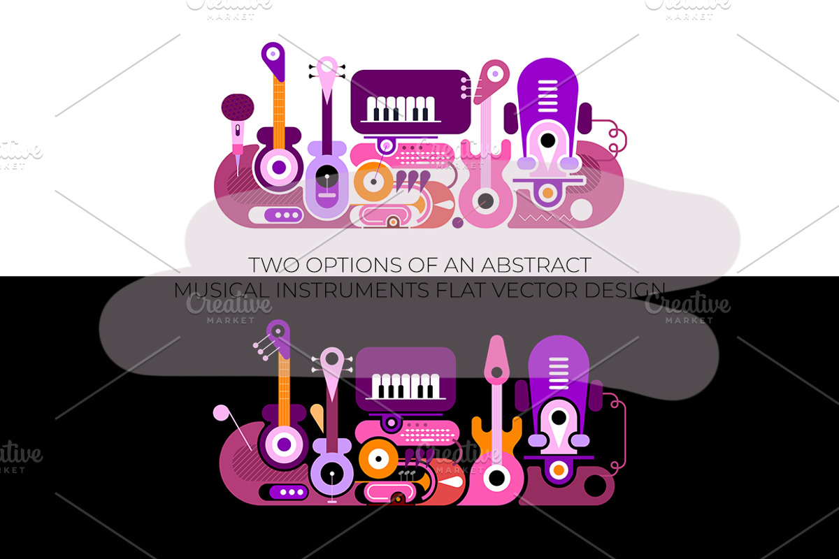 Abstract Musical Instruments, an Illustration by danjazzia (Photo 1 of 3)