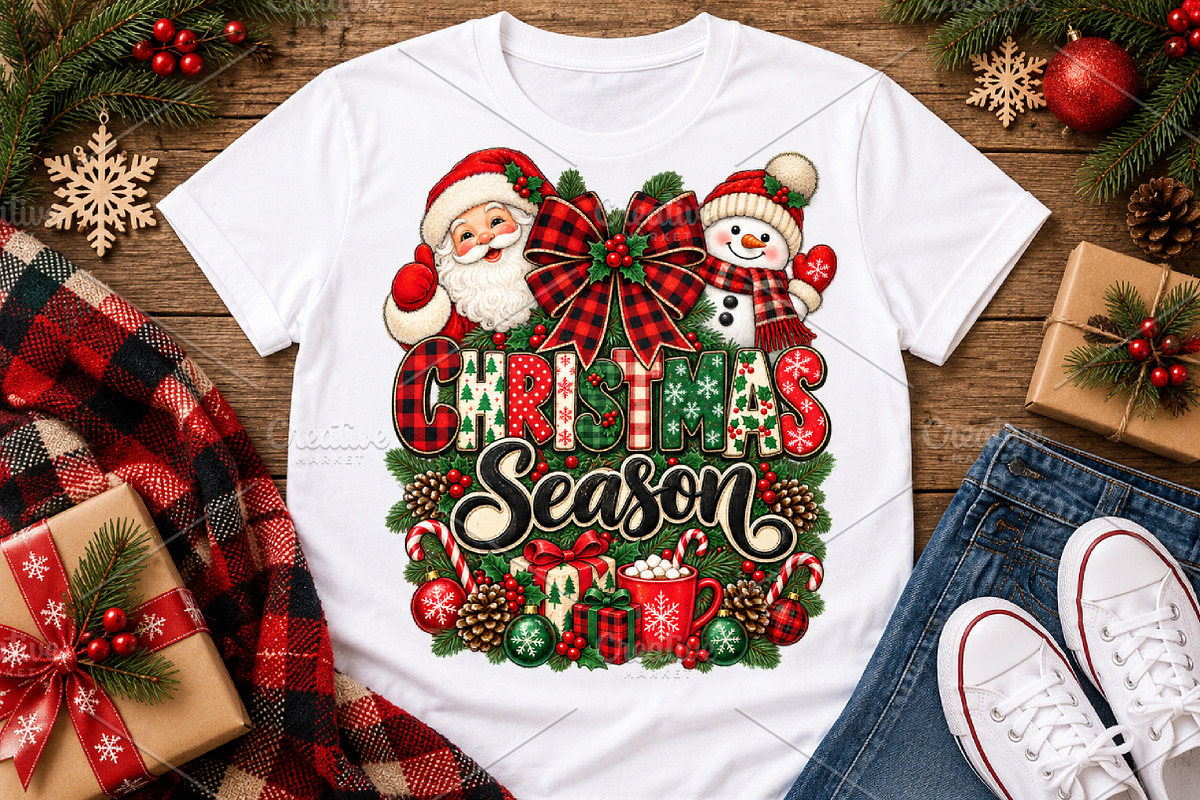 Christmas Season PNG, a Seasonal Illustration by Watercolor design (Photo 3 of 3)