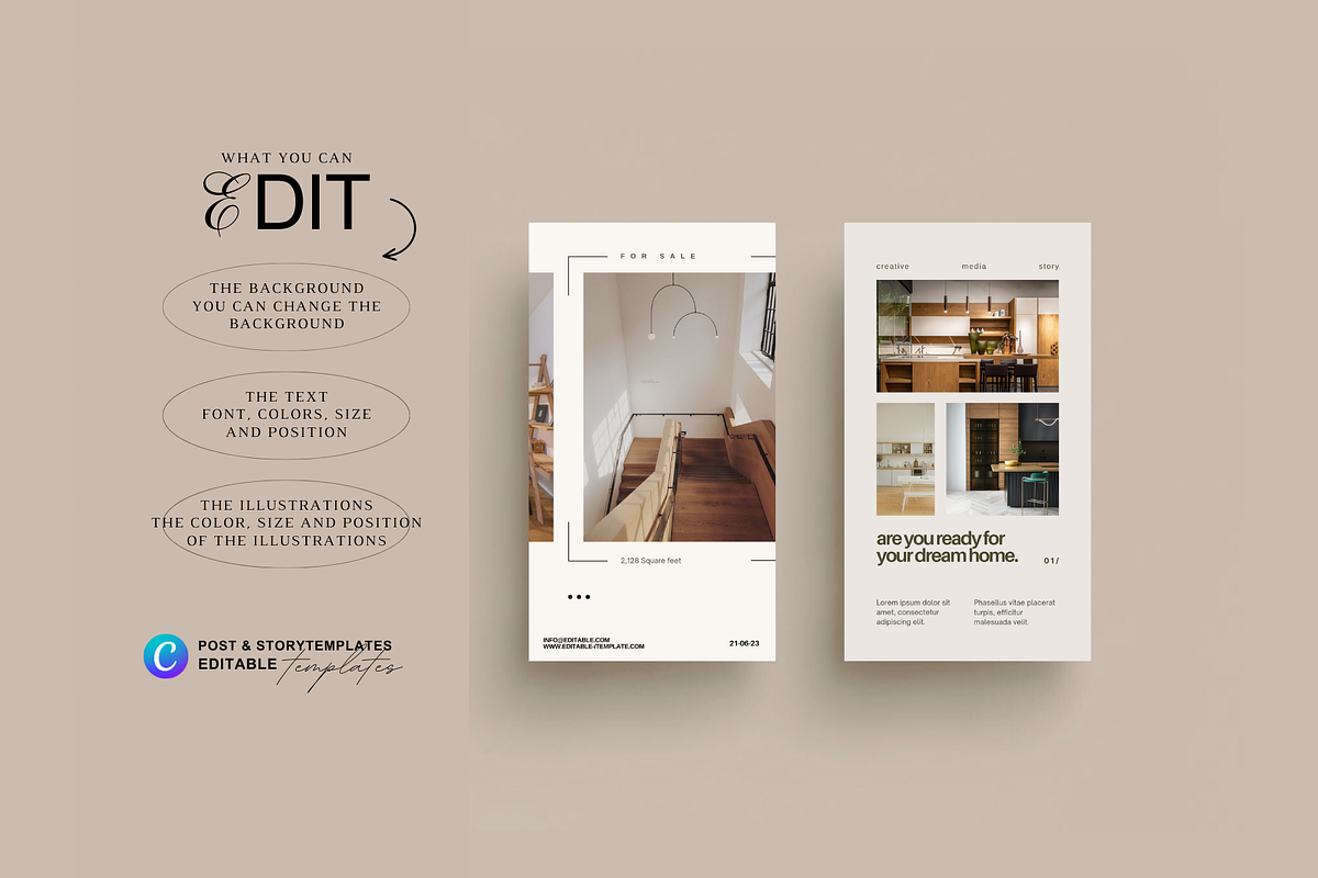 Real Estate Social Media Templates, a Social Media Template by Prapti Design (Photo 13 of 14)