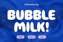 Bubble Milk – Bold Display Font