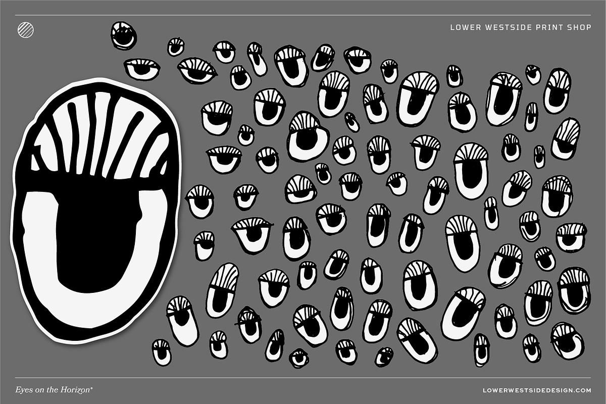 104 Hand-Drawn Eyes, an Illustration by Lower Westside Print Shop (Photo 3 of 5)