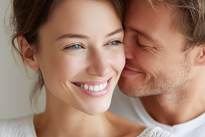 Happy young couple in love sharing, a Person Photo by MistyDay
