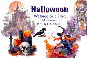 Halloween, big holiday set.